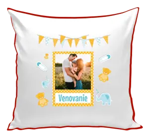 Vianočný vankúš Medvídci a sloni - kopie