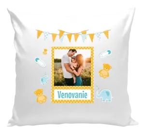 Vianočný vankúš Medvídci a sloni - kopie