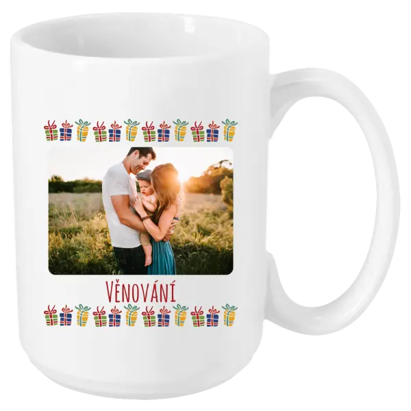 Vianočný hrnček Farebné vianočné dárečky