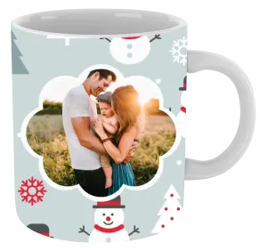 Vianočný hrnček Stromečky a sněhuláci - kopie