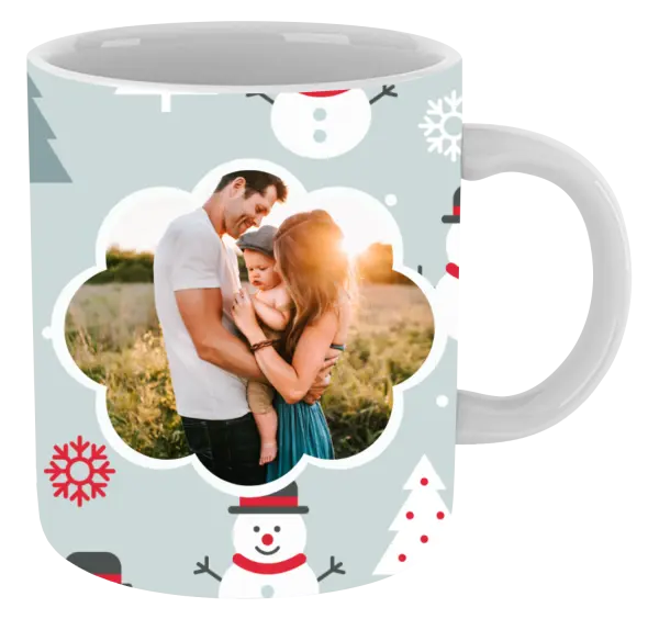 Vianočný hrnček Stromečky a sněhuláci - kopie