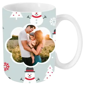 Vianočný hrnček Stromečky a sněhuláci - kopie