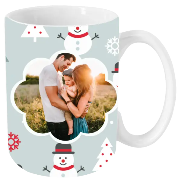 Vianočný hrnček Stromečky a sněhuláci - kopie