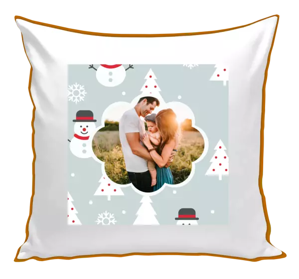 Vianočný vankúš Stromečky a sněhuláci - kopie