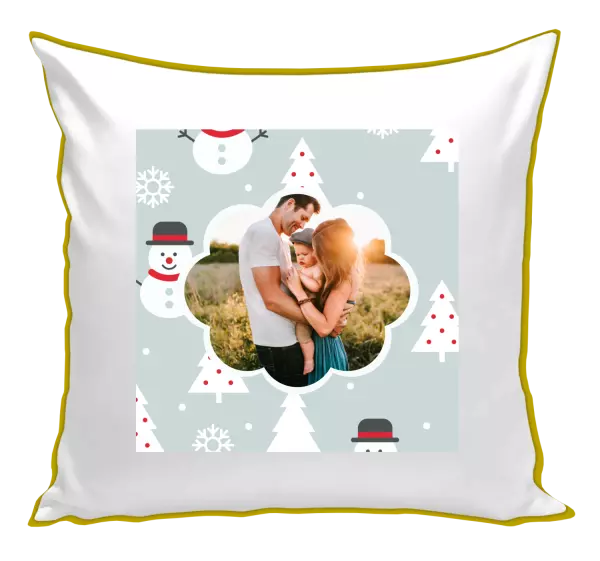 Vianočný vankúš Stromečky a sněhuláci - kopie