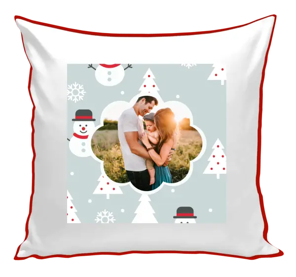Vianočný vankúš Stromečky a sněhuláci - kopie