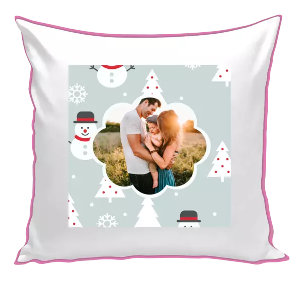 Vianočný vankúš Stromečky a sněhuláci - kopie