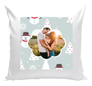 Vianočný vankúš Stromečky a sněhuláci - kopie