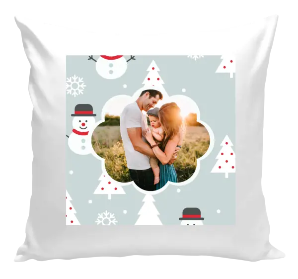 Vianočný vankúš Stromečky a sněhuláci - kopie
