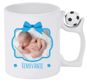 Hrnček Modrá mašle s fotografií - kopie