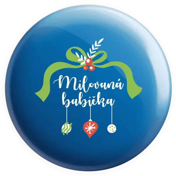 Placka Milovaná babička - ozdoby