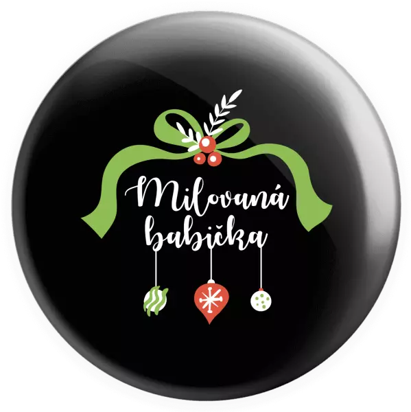 Placka Milovaná babička - ozdoby