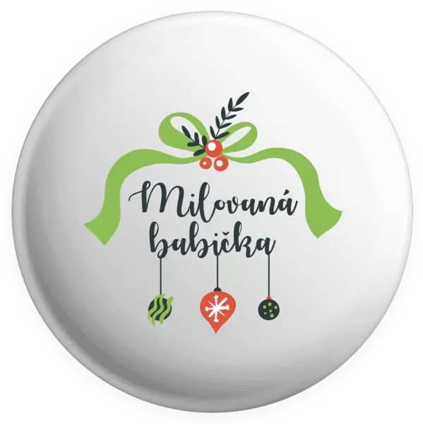 Placka Milovaná babička - ozdoby