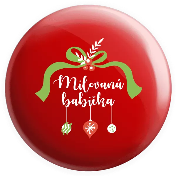 Placka Milovaná babička - ozdoby