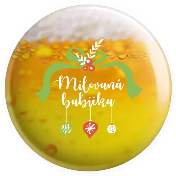 Placka Milovaná babička - ozdoby