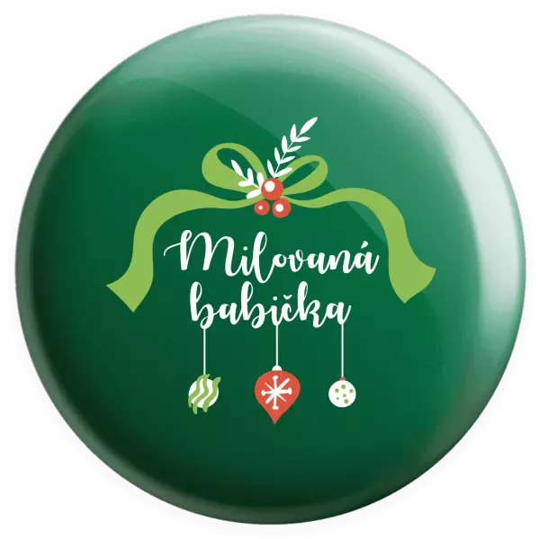 Placka Milovaná babička - ozdoby