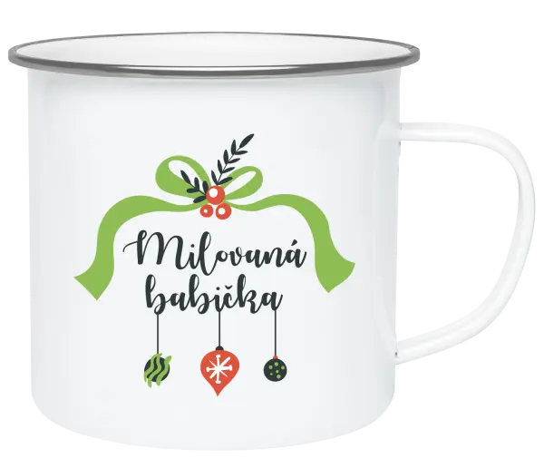 Vianočná plecháčik Milovaná babička - ozdoby