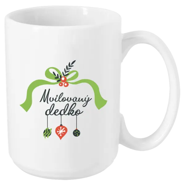 Vianočný hrnček Milovaný dědeček - ozdoby - kopie
