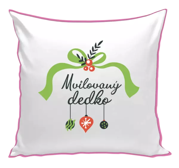 Vianočný vankúš Milovaný dědeček - ozdoby - kopie