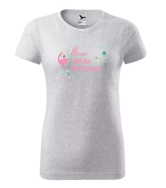 Dámske tričko Jméno jede na dovolenou - kopie