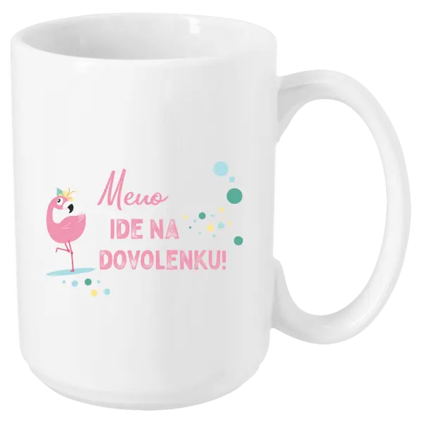 Hrnček Jméno jede na dovolenou - kopie