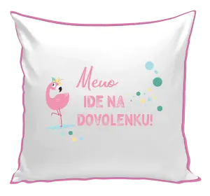 Vankúš Jméno jede na dovolenou - kopie