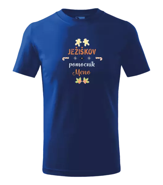 Detské vianočné tričko Ježíškův pomocník... jméno - kopie