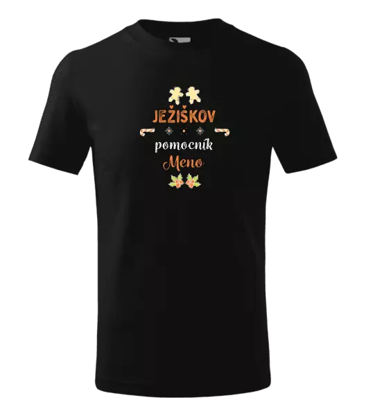 Detské vianočné tričko Ježíškův pomocník... jméno - kopie