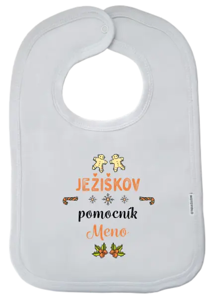 Detský podbradník Ježíškův pomocník... jméno - kopie