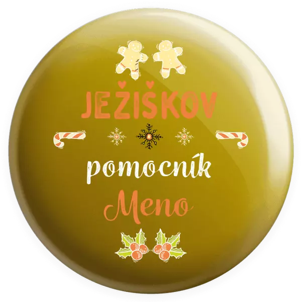 Placka Ježíškův pomocník... jméno - kopie