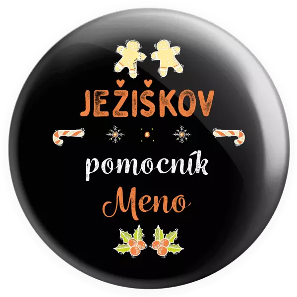 Placka Ježíškův pomocník... jméno - kopie