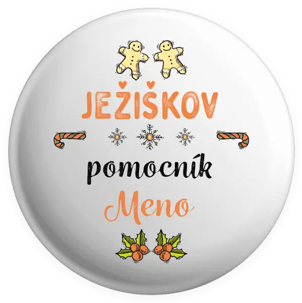 Placka Ježíškův pomocník... jméno - kopie