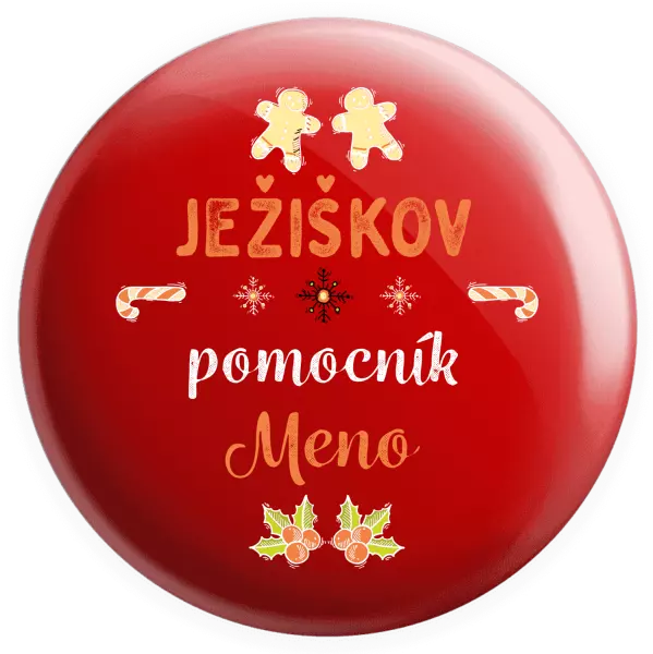 Placka Ježíškův pomocník... jméno - kopie