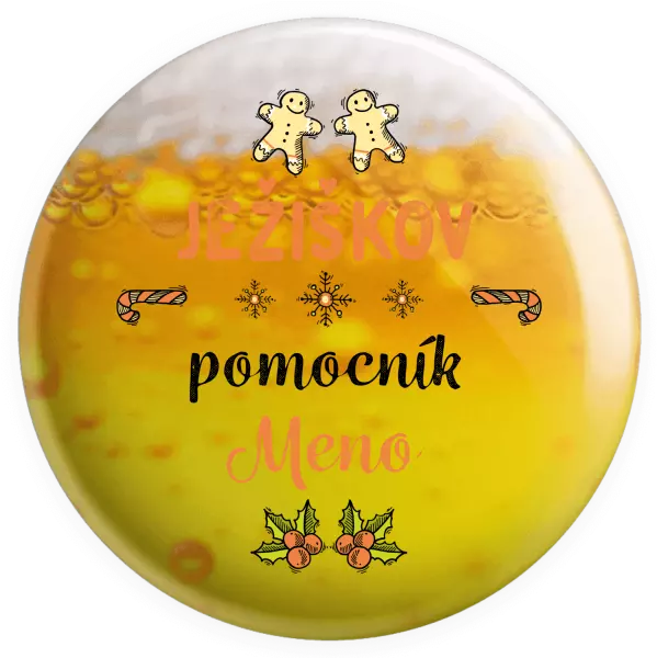 Placka Ježíškův pomocník... jméno - kopie