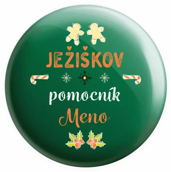 Placka Ježíškův pomocník... jméno - kopie