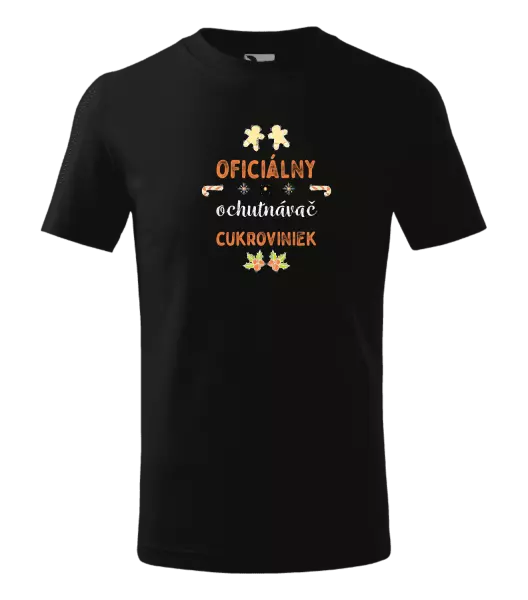 Detské vianočné tričko Oficiální ochutnávač cukroví - kopie