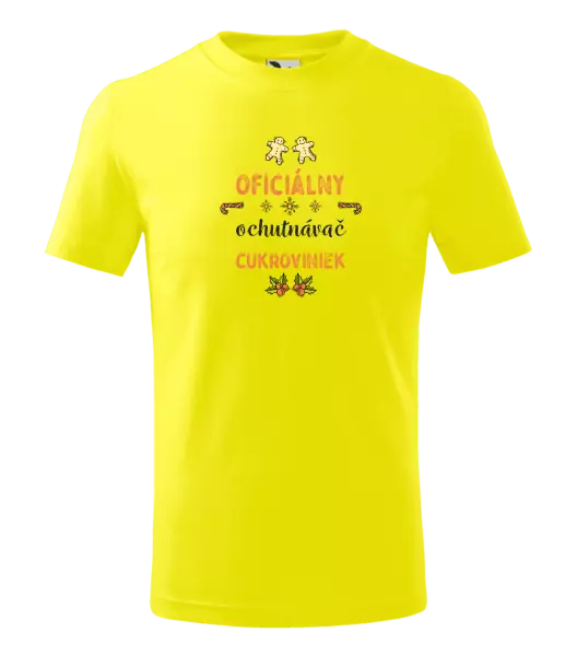 Detské vianočné tričko Oficiální ochutnávač cukroví - kopie