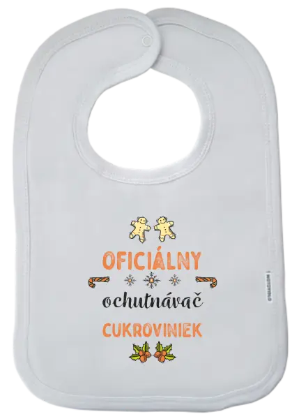 Detský podbradník Oficiální ochutnávač cukroví - kopie