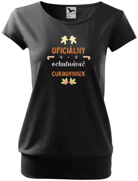 Vianočné tehotenské tričko Oficiální ochutnávač cukroví - kopie