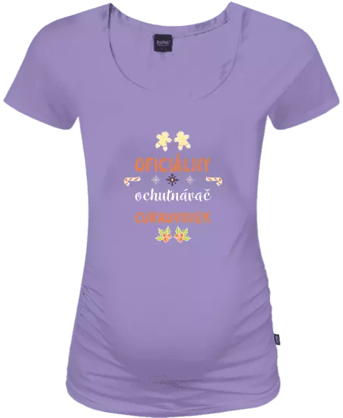 Vianočné tehotenské tričko Oficiální ochutnávač cukroví - kopie