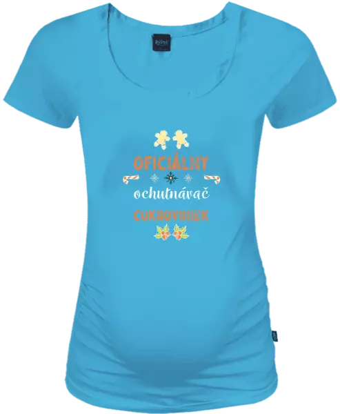Vianočné tehotenské tričko Oficiální ochutnávač cukroví - kopie