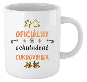 Vianočný hrnček Oficiální ochutnávač cukroví - kopie