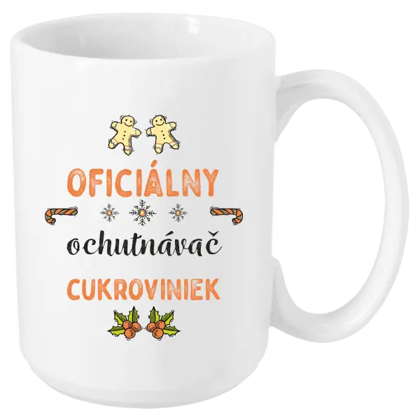 Vianočný hrnček Oficiální ochutnávač cukroví - kopie