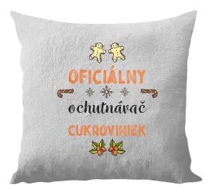 Vianočný vankúš Oficiální ochutnávač cukroví - kopie