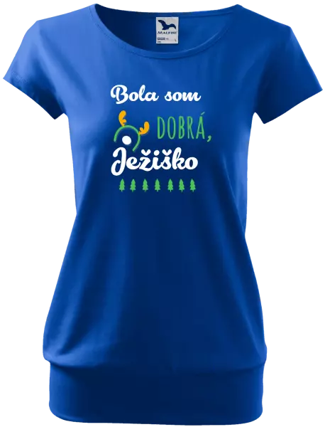 Dámske vianočné tričko Byla jsem hodná, Ježíšku - kopie