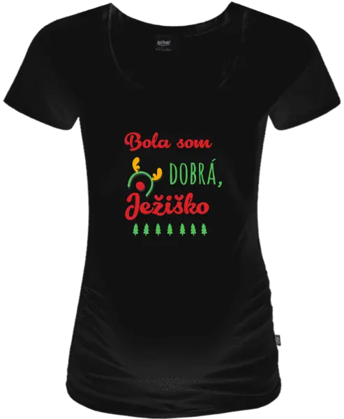 Vianočné tehotenské tričko Byla jsem hodná, Ježíšku - kopie