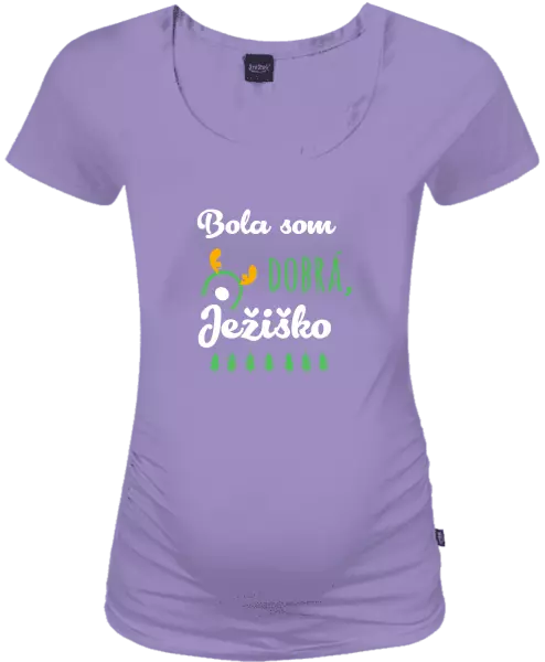 Vianočné tehotenské tričko Byla jsem hodná, Ježíšku - kopie