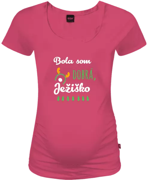 Vianočné tehotenské tričko Byla jsem hodná, Ježíšku - kopie