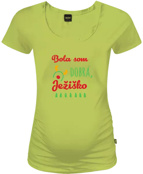 Vianočné tehotenské tričko Byla jsem hodná, Ježíšku - kopie