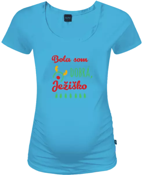 Vianočné tehotenské tričko Byla jsem hodná, Ježíšku - kopie